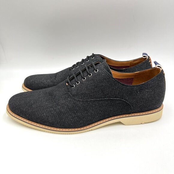 Steve Madden Mens Size 11.5‎ Neemann Black Denim Casual Oxfords Sneakers Shoes main image 10